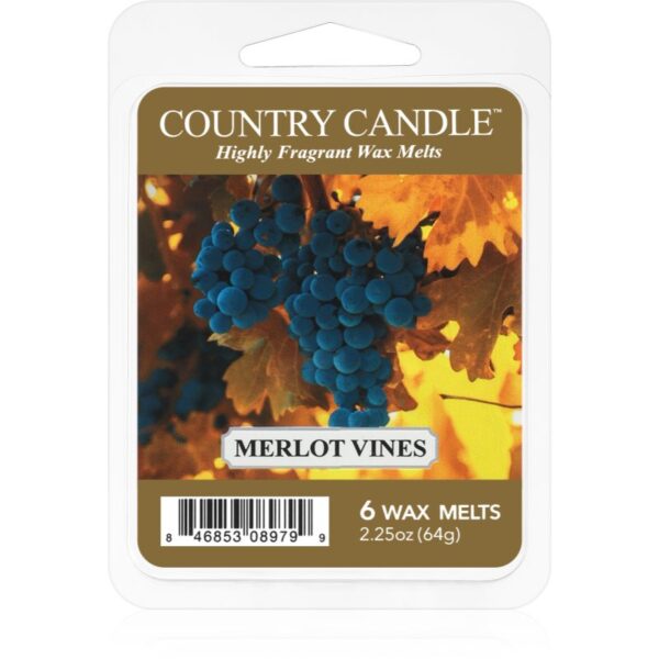 Country Candle Merlot Vines ceară pentru aromatizator 64 g-Țena