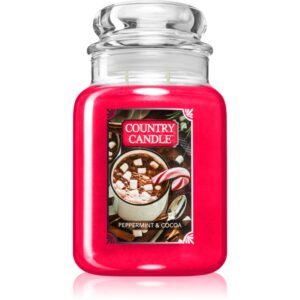Country Candle Peppermint & Cocoa lumânare parfumată 737 g-ro