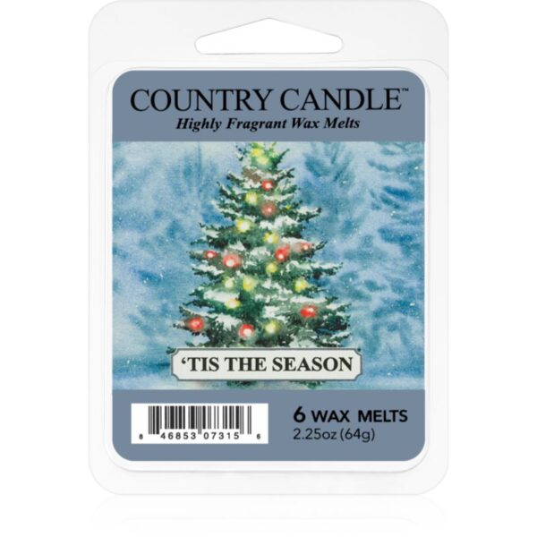 Country Candle 'Tis The Season ceară pentru aromatizator 64 g-Țena