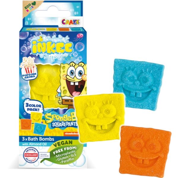 Craze INKEE SpongeBob bombă de baie pentru copii 3x15 g-ro