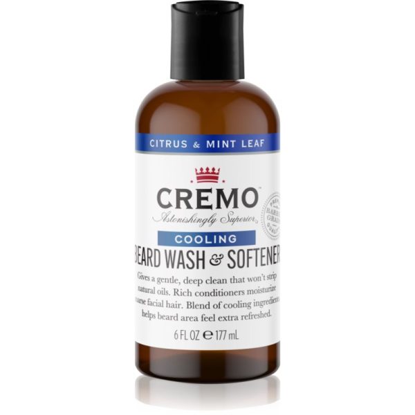 Cremo 2 in 1 Beard Wash & Softener șampon pentru barbă pentru bărbați Citrus & Mint Leaf 177 ml-ro