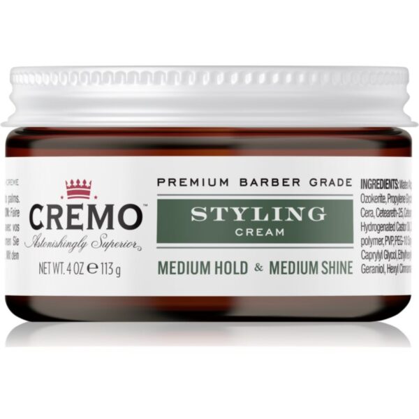 Cremo Hair Styling Cream Medium Styling cremă hidratantă de coafat pentru păr pentru bărbați 113 g-ro