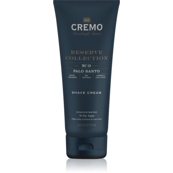 Cremo Reserve Collection Palo Santo cremă pentru bărbierit pentru bărbați 177 ml-Țena