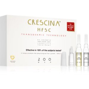 Crescina Transdermic 200 Re-Growth and Anti-Hair Loss tratament pentru stimularea creșterii părului și anti-cădere pentru barbati 20x3
