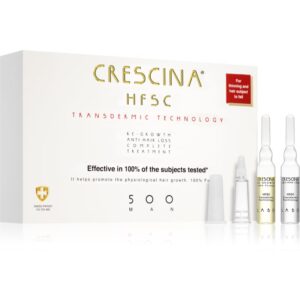Crescina Transdermic 500 Re-Growth and Anti-Hair Loss tratament pentru stimularea creșterii părului și anti-cădere pentru barbati 20x3