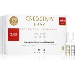 Crescina Transdermic 500 Re-Growth and Anti-Hair Loss tratament pentru stimularea creșterii părului și anti-cădere pentru femei 40x3
