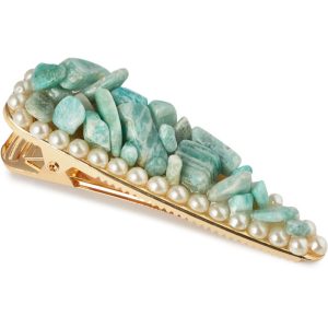 Crystallove Amazonite Hair Clip agrafă de păr 1 buc-Țena