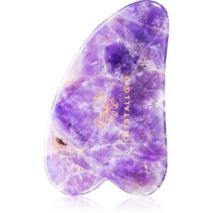 Crystallove Amethyst Gua Sha accesoriu de masaj 1 buc-ro