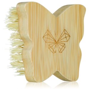 Crystallove Bamboo Butterfly Agave Body Brush Travel Size perie pentru masaj pentru corp 1 buc-Țena