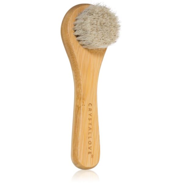Crystallove Bamboo Face Brush perie pentru curățarea profundă a tenului 1 buc-Țena