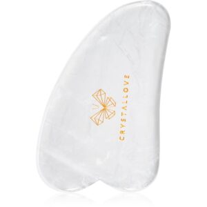 Crystallove Clear Quartz Gua Sha accesoriu de masaj 1 buc-ro