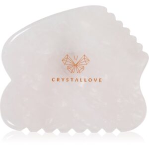 Crystallove Rose Quartz Contour Gua Sha accesoriu de masaj faciale 1 buc-Țena