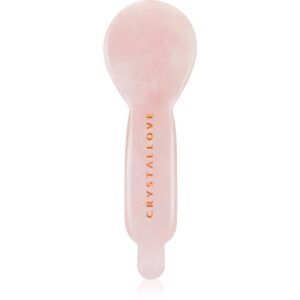Crystallove Rose Quartz Spoon Eye Gua Sha accesoriu de masaj pentru zona ochilor 1 buc-ro