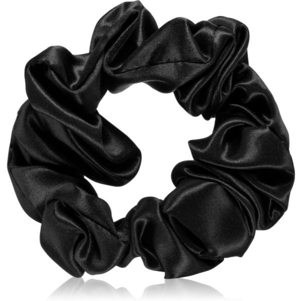 Crystallove Silk Scrunchie elastic pentru păr din mătase Black 1 buc-ro