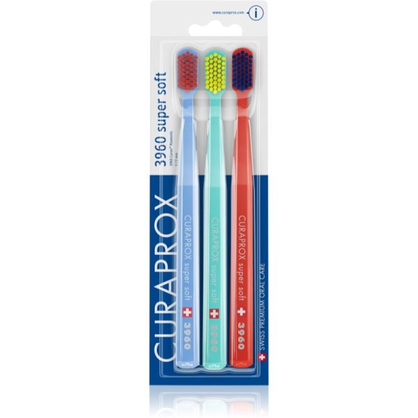 Curaprox 3960 Super Soft perie de dinti 3 buc-ro