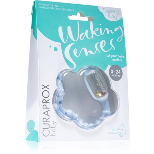 Curaprox Baby Waking Senses inel pentru dentitie cu perie ce maseaza gingia 1 buc-Țena