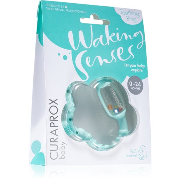 Curaprox Baby Waking Senses inel pentru dentitie cu perie ce maseaza gingia 1 buc-Țena