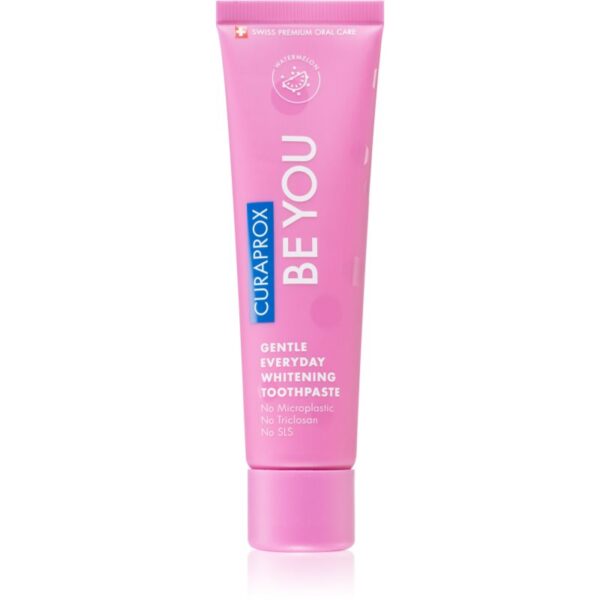 Curaprox Be You pastă de dinți regeneratoare cu efect de albire aromă de pepene roșu 60 ml-Țena