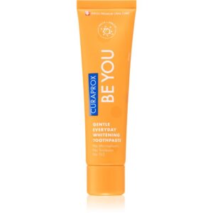 Curaprox Be You pastă de dinți regeneratoare cu efect de albire aromă de piersici și de caise 60 ml-Țena