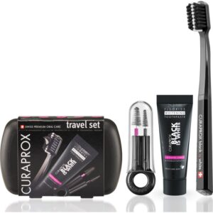 Curaprox Limited Edition Black is White Seturi pentru voiaj pentru dinti