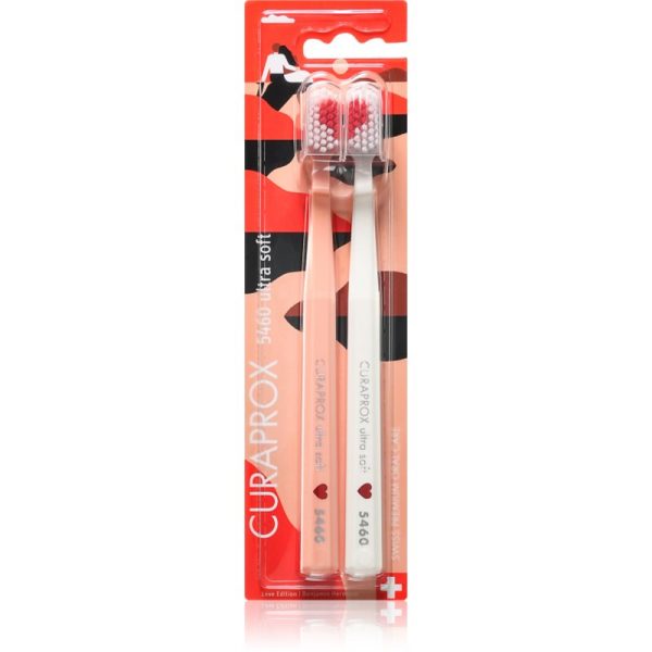 Curaprox Limited Edition Romantic periuțe de dinți 5460 Ultra Soft 2 buc-Țena