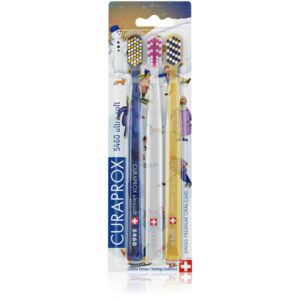 Curaprox Limited Edition Winter Wonderland periuțe de dinți 5460 Ultra Soft 3 buc-Țena