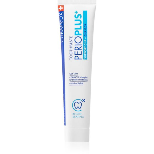 Curaprox Perio Plus+ Support 0.09 CHX Pata de dinti impotriva sangerarilor gingivale si a parodontiteti. 75 ml-ro