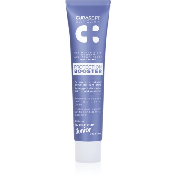 Curasept Daycare Protection Junior Booster Pasta de dinti pentru copii. 7-12 years Bubble Gum 50 ml-ro