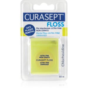 Curasept Dental Floss Ultra Fine Unwaxed ata dentara neceruita antibacterial 50 m-Țena