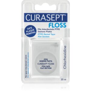 Curasept Dental Tape PTFE Flat Section banda dentara cu suprafata de teflon antibacterial 35 m-Țena