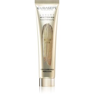 Curasept Gold Lux Toothpaste pasta de dinti pentru albire cu cărbune activ 75 ml-ro