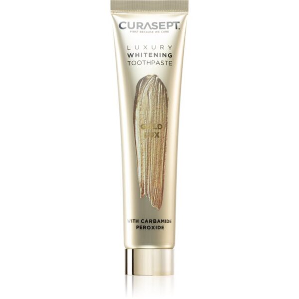 Curasept Gold Lux Toothpaste pasta de dinti pentru albire cu cărbune activ 75 ml-ro