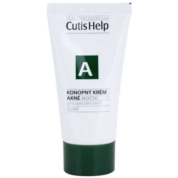 CutisHelp Health Care A - Acne crema de noapte de canepa pentru ten acneic 30 ml-ro