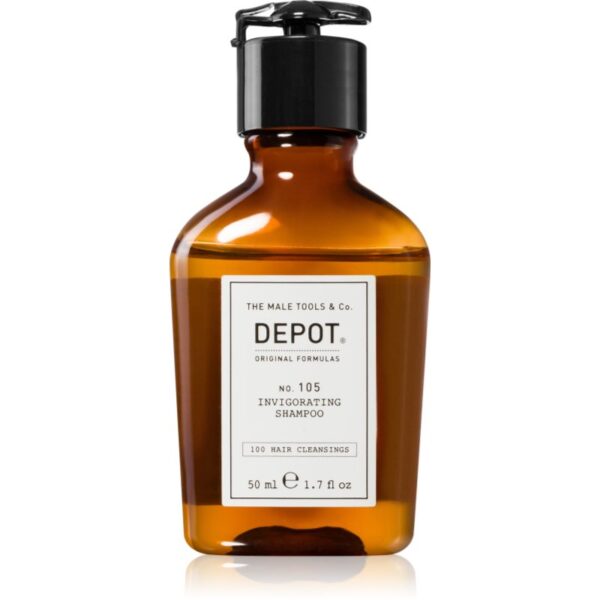 DEPOT 100 HAIR CLEANSING NO. 105 INVIGORATING SHAMPOO sampon fortifiant impotriva caderii parului 50 ml-ro