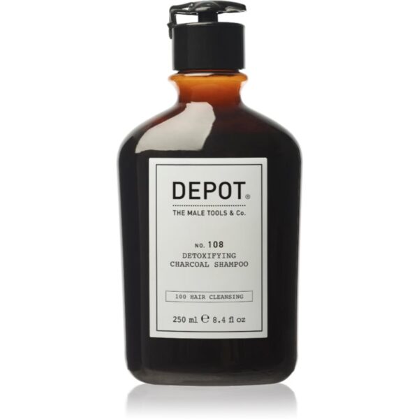 DEPOT 100 HAIR CLEANSING NO. 108 DETOXIFYING CHARCOAL SHAMPOO șampon detoxifiant pentru curățare pentru toate tipurile de păr 250 ml-ro