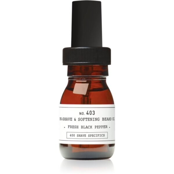 DEPOT 400 SHAVE SPECIFICS NO. 403 PRE-SHAVE & SOFTENING BREAD OIL ulei înainte de ras Fresh Black Pepper 30 ml-Țena
