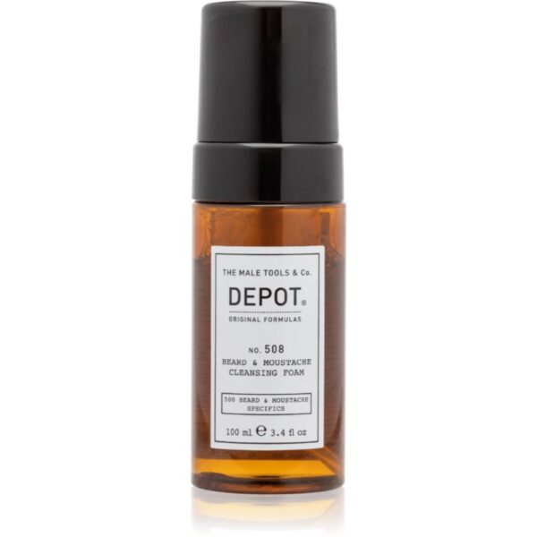 DEPOT 500 BEARD & MOUSTACHE SPECIFICS NO. 508 BEARD & MOUSTACHE CLEANSING FOAM spuma de curatat pentru barbă 100 ml-ro