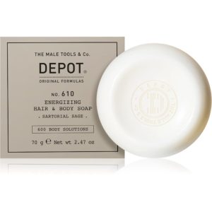 DEPOT 600 BODY SOLUTIONS NO. 610 ENERGIZING HAIR & BODY SOAP sapun pentru corp si par 70 g-Țena