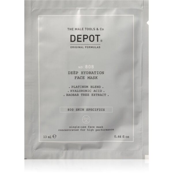 DEPOT 800 SKIN SPECIFICS NO. 808 DEEP HYDRATATION FACE MASK mască de hidratare profundă pentru barbati 12x13 ml-ro