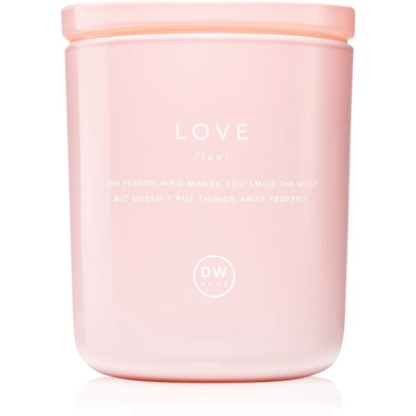 DW Home Definitions LOVE Peony Apple lumânare parfumată 264 g-Țena