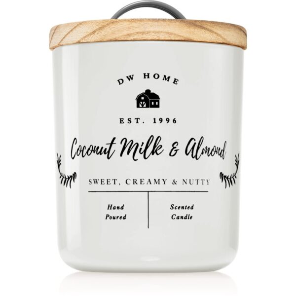 DW Home Farmhouse Coconut Milk & Almond lumânare parfumată 241 g-ro