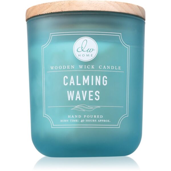 DW Home Signature Calming Waves lumânare parfumată cu fitil din lemn 326 g-ro