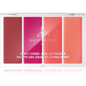 Danessa Myricks Beauty Dewy Cheek & Lip Palette paleta pentru fata multifunctionala faciale culoare Dew It Flirty 25 g-ro