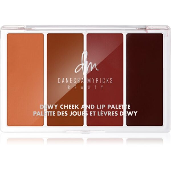 Danessa Myricks Beauty Dewy Cheek & Lip Palette paleta pentru fata multifunctionala faciale culoare Dew It Undercover 25 g-ro