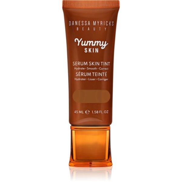 Danessa Myricks Beauty Yummy Skin Serum Skin Tint fond de ten hidratant si catifelant culoare 13 - Dark Skin with Warm Golden Undertones 100 ml-Țena