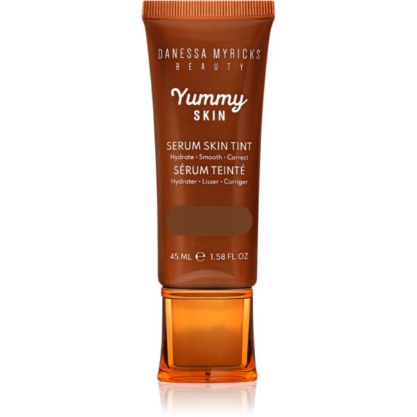 Danessa Myricks Beauty Yummy Skin Serum Skin Tint fond de ten hidratant si catifelant culoare 14 - Deep Skin with Warm Golden Undertones 100 ml-Țena