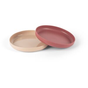 Dantoy Tiny Bio Dinner Plate Set farfurie Nude/Red 0m+ 2 buc-Țena