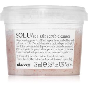 Davines Essential Haircare SOLU Sea Salt Scrub Cleanser exfoliant de curățare pentru toate tipurile de păr 75 ml-Țena