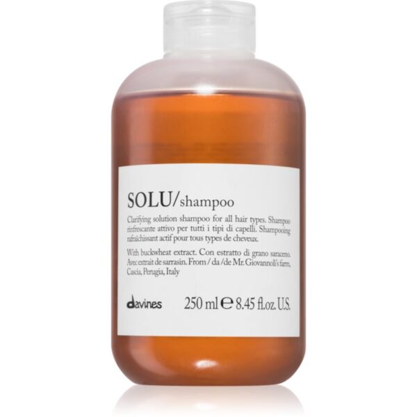 Davines Essential Haircare SOLU Shampoo curatarea profunda a scalpului cu efect revigorant 250 ml-Țena