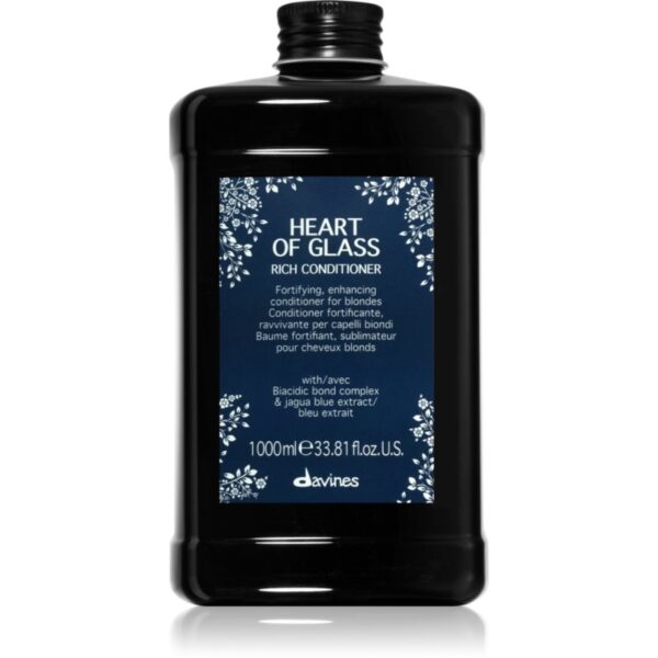 Davines Heart of Glass Rich Conditioner balsam pentru indreptare pentru par blond 1000 ml-ro